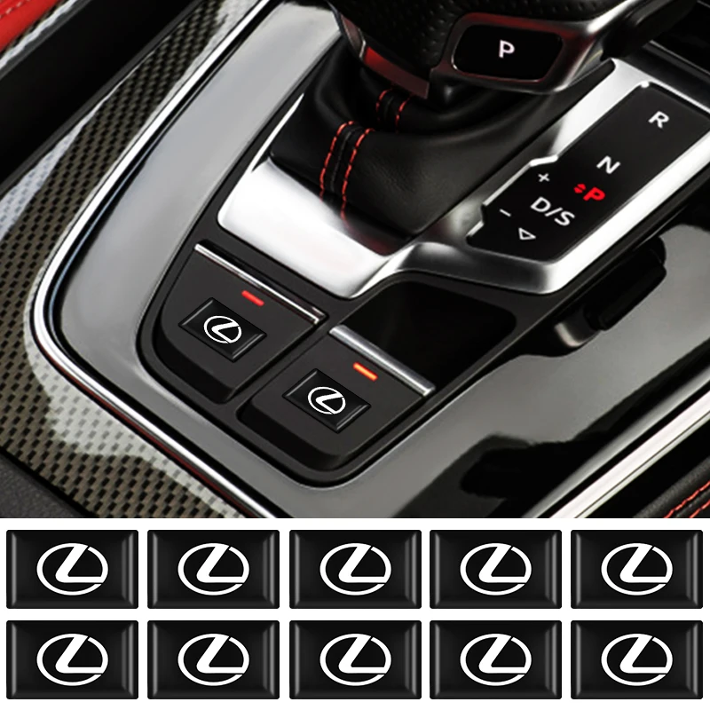 10 шт. 3D эпоксидные автомобильные наклейки на зеркало заднего вида рулевое колесо