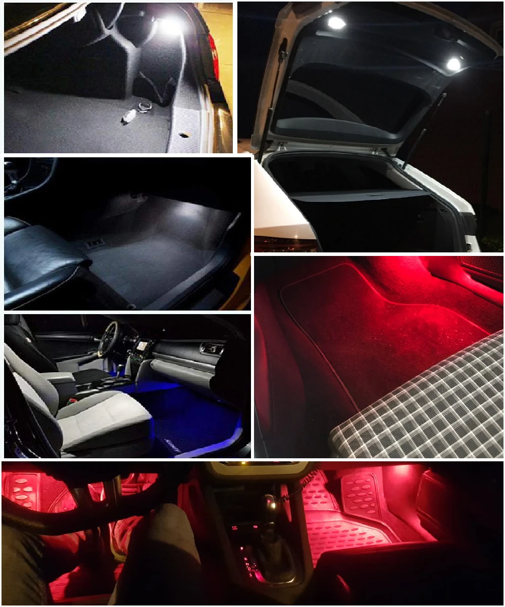 2x для skoda superb VW Caddy Eos ЭОС Гольф плюс Джетта светодиодный подножки загрузки под дверью вежливое багажное отделение бардачок светильник лампа