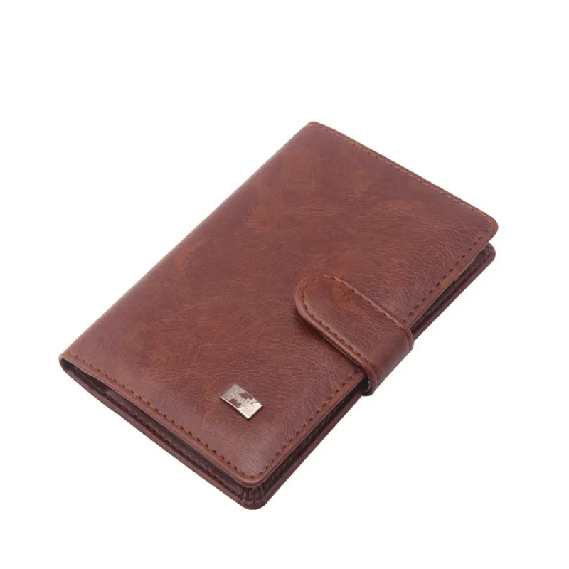 

Leather Passport Cover Men Travel Wallet ID Business Credit Card Holder Cover Pouch Russian Driver License Wallet Document Case