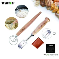 walfos bread lame new european bread arc curved bread knife western style baguette cutting french toas cutter tools