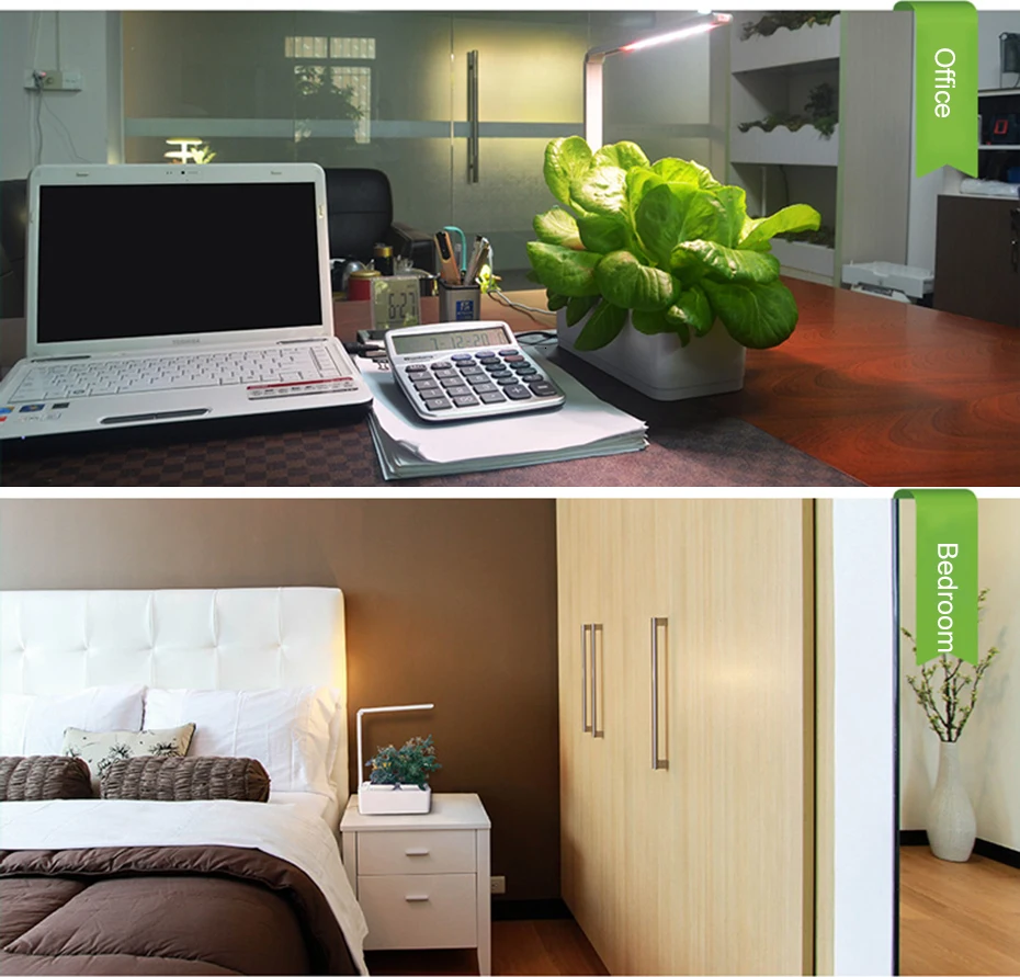 Smart Herb Garden Kit LED Grow Light Hydroponic Growing Multifunction Desk Lamp Garden Plants Flower Hydroponics Grow Tent Box