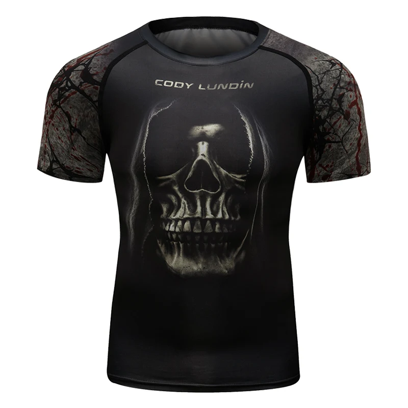 

Футболки Cody для бокса, топы для тренировок в тренажерном зале муай-тай, мужские спортивные рубашки для ММА, рэшгард, джитсу, фитнеса, мужская ...