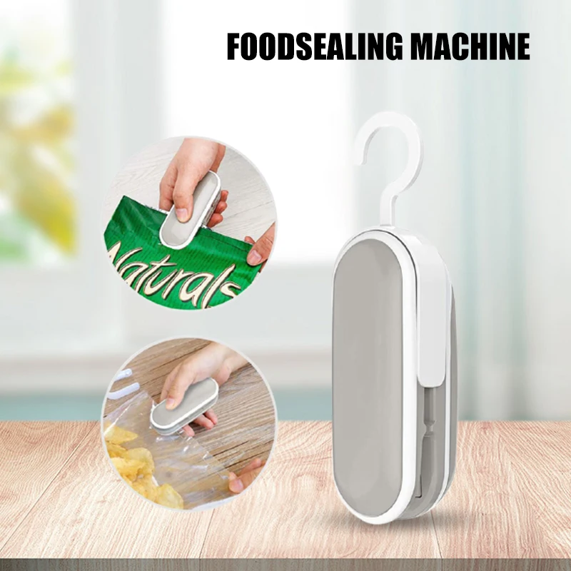 

Mini Bag Sealer Chip Bag Sealer Handheld Heat Sealer Food Storage Snack Fresh Mini Portable Sealer Kitchen Supply K888