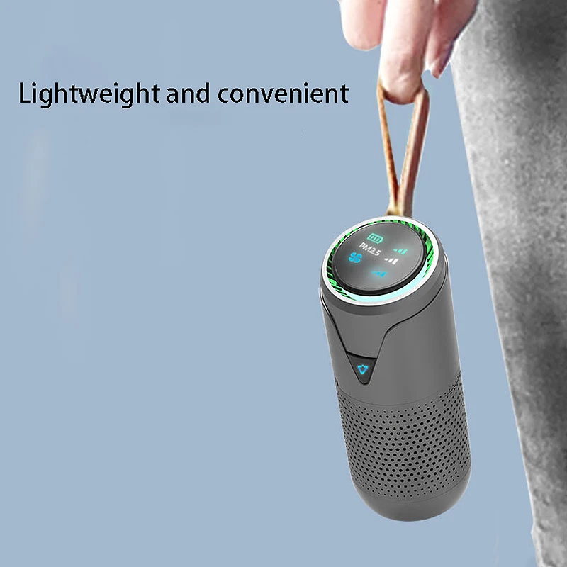 

Car Air Purifier with HEPA Filter Fresh Air Cleaner for Car Home Office Gray for Cell Phone Charge