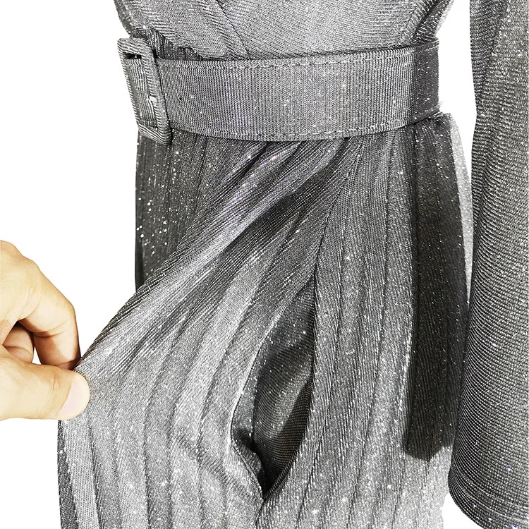 

African Dashiki Dress Pleated Colorful bronzing Bazin Elegant Abaya Long Maxi Robe Gowns Sexy Lady Rich Evening Party