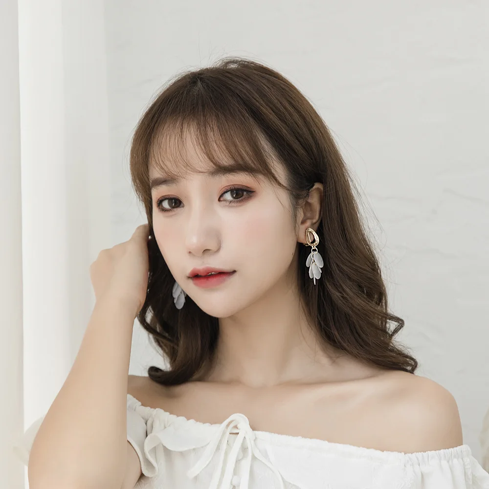 Новинка 2019 ретро кулон с блестками без прокалывания клипсы для ушей Dongdaemun