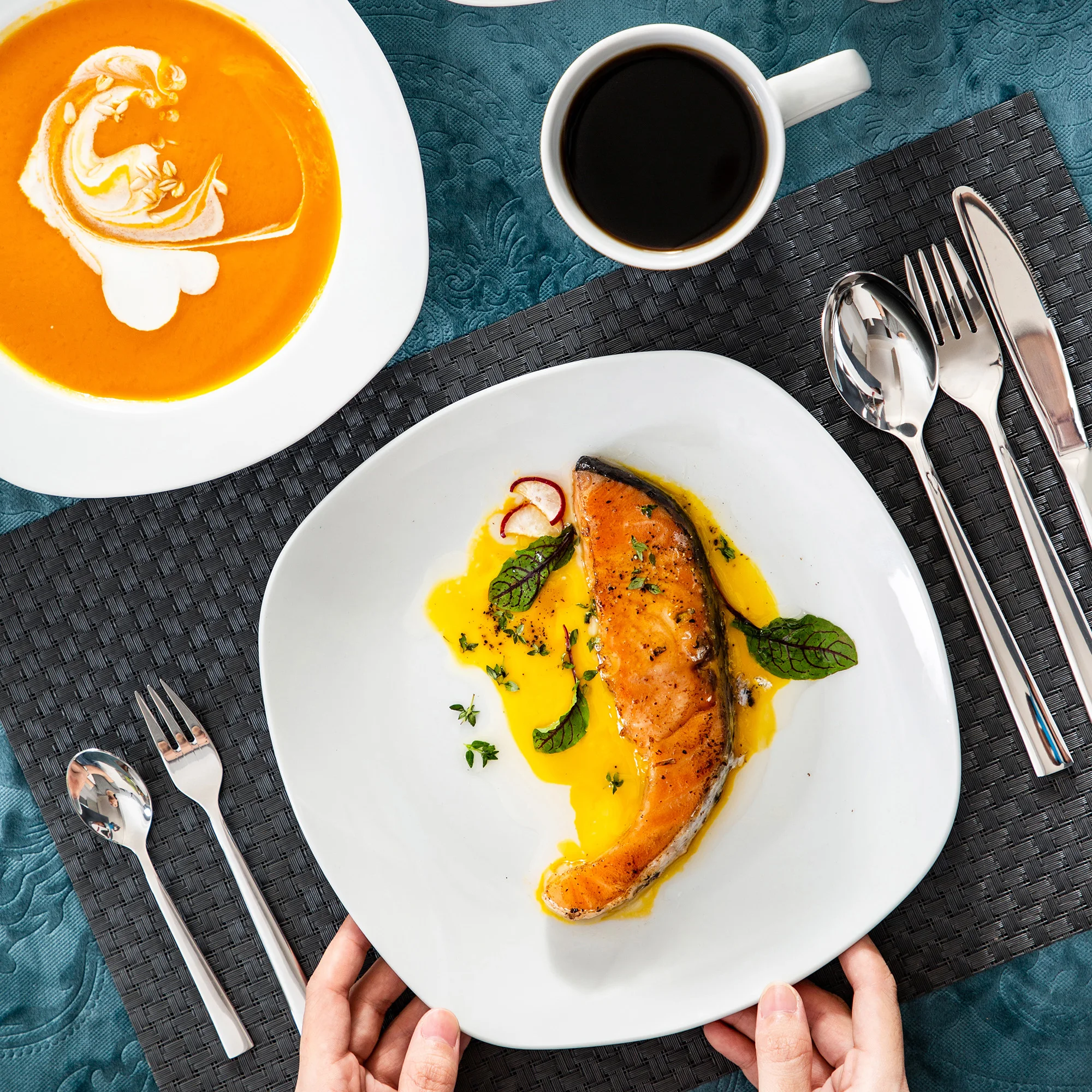 Verkaufen MALACASA Elisa 40-Stück Porzellan Geschirr Set Mit Teller Suppe Schüssel Dessert Teller Tassen Ei Ständer Tasse Service Für 8