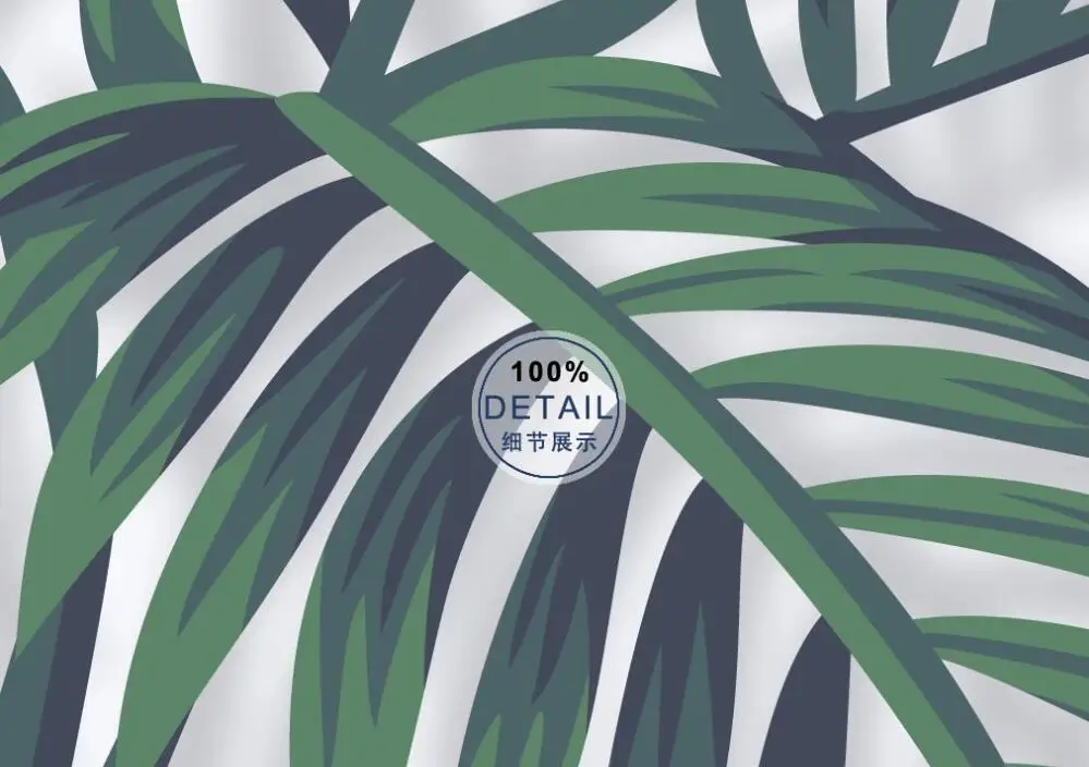 Milofi пользовательские 3D росписи ручной росписью лист тропического растения пара