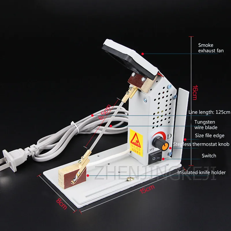

Tape Cutting Machine Temperature Adjustment Electric Fuser Ribbon Trademark Cutting Elastic Band Tools Heating Cutting Machine