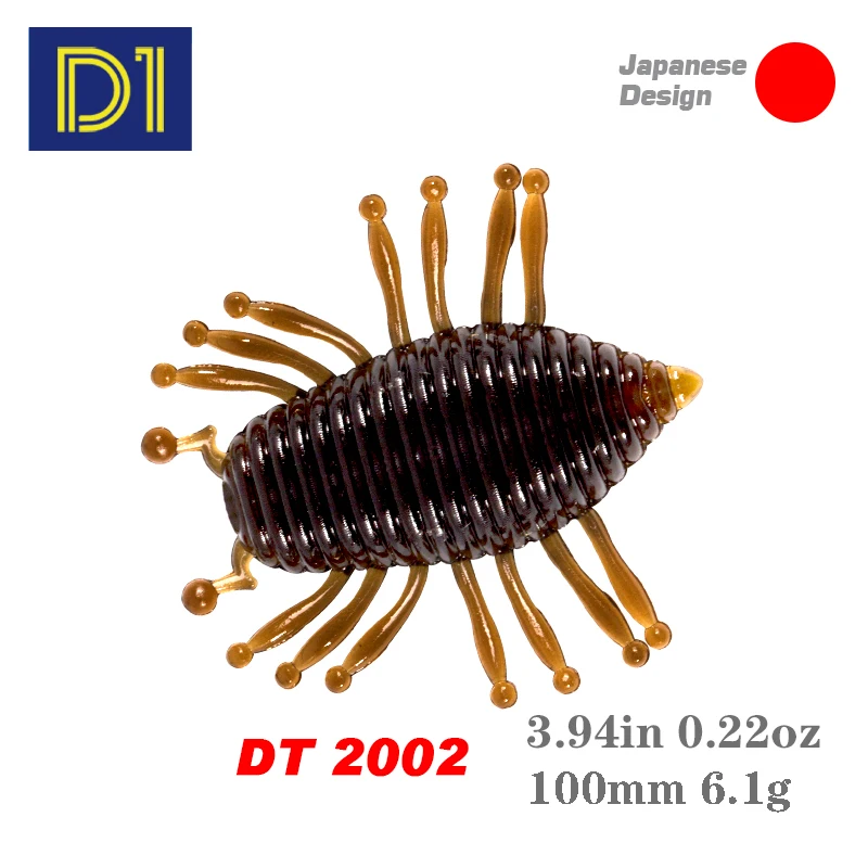 Рыболовная приманка D1 искусственная в виде личинки 3/4 упаковок 30 мм/1 1 г 10