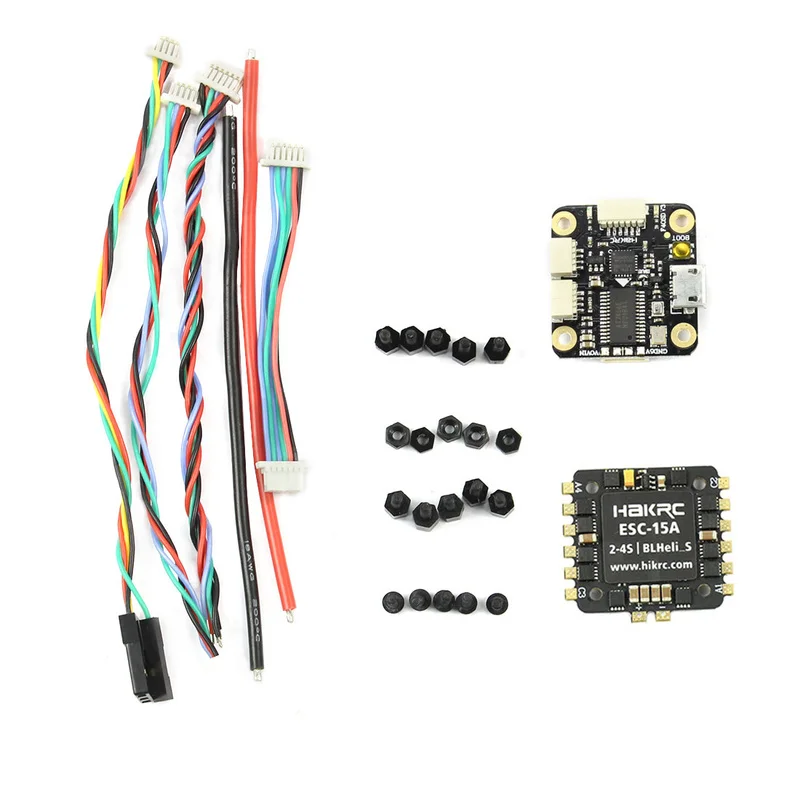 Контроллер полета HAKRC Mini F4 Flytower / F3 AIO OSD BEC & 4IN1 20A 15A BLheli_S ESC 2-4S 200mW VTX для