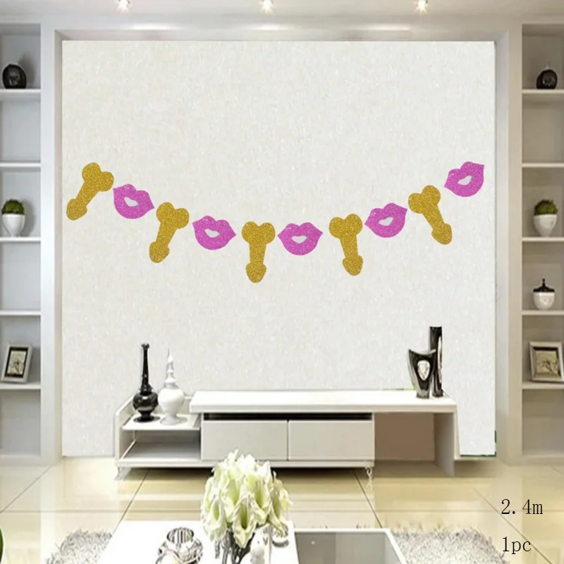 banner 1pc 10 шт холостяцкие вечерние латексные воздушные шары для пениса, вечерние украшения для невесты - Цвет: banner 1pc