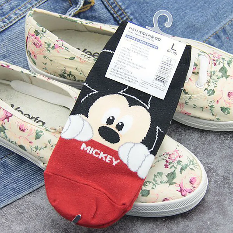 Детские носки с героями Диснея Микки и Минни милые детские хлопковые мелким ртом