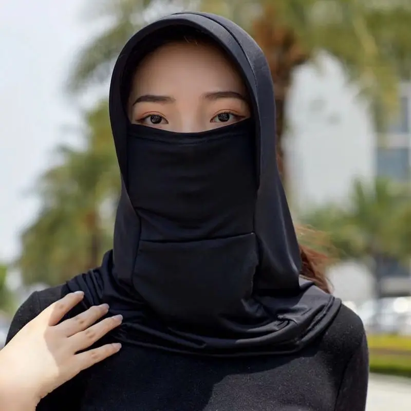 

Hat for Women Summer Cycling Anti-uv Sport Veil Cap Thin Fishing Motorcycle One-piece Cap Sun Protection Leisure Neck