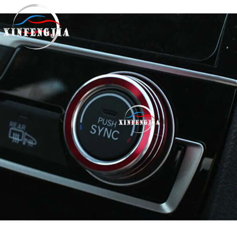 Для Honda Civic 16 2019 2x красный Сплав Кондиционер Переключатель переменного тока