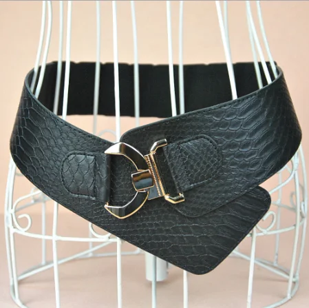 Hot Sales Retro Luxury Waist Wide All-match Decorative Sweet Lady Dress Width Elastic Retro Skirt Crony Women Belt - Цвет: D