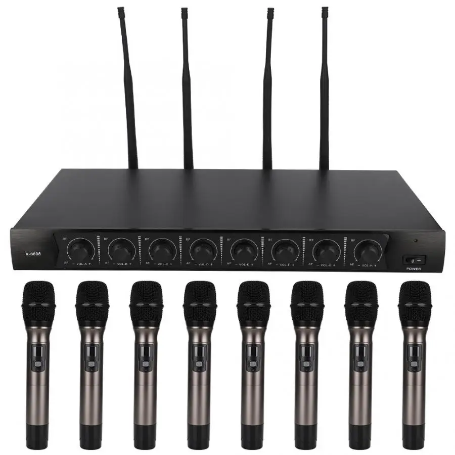 Профессиональный ручной Беспроводной Микрофон XLR аудиовыход мощный