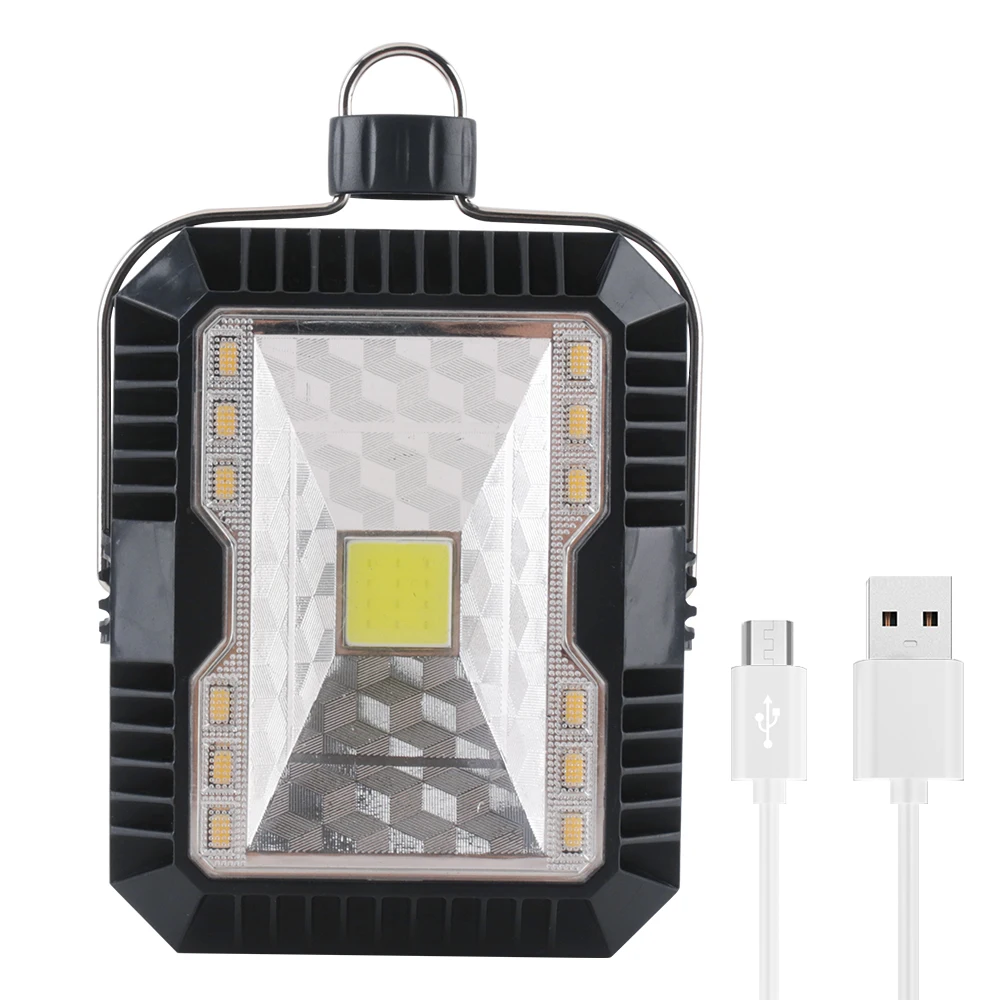 BORUiT Солнечный светодиодный портативный фонарь usb зарядка кемпинг свет Многофункциональный Открытый водонепроницаемый портативный подвесной тент свет