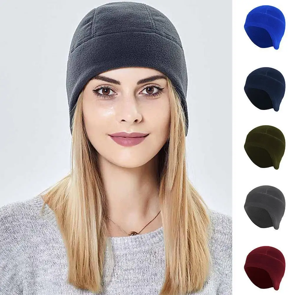 

Флисовая шапка для улицы, Мужская зимняя шапка, головной убор для походов, женская теплая ветрозащитная военная шапка для велоспорта, охоты