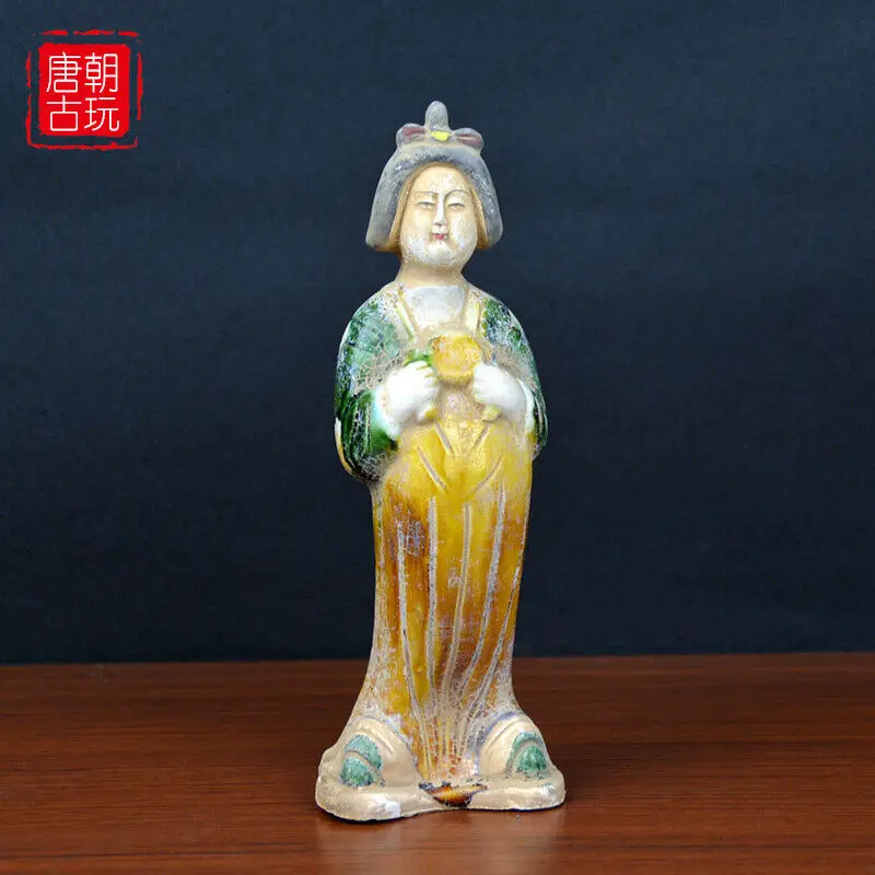 

Antique Porcelain Collection Luoyang Ceramics Tang Sancai Tang Lady Figure