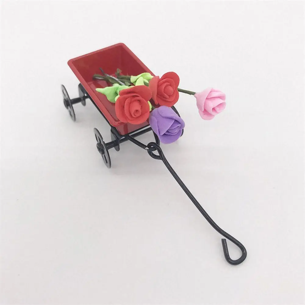 1:12 Кукольный домик украшение сцены винтажная металлическая вытягивающая