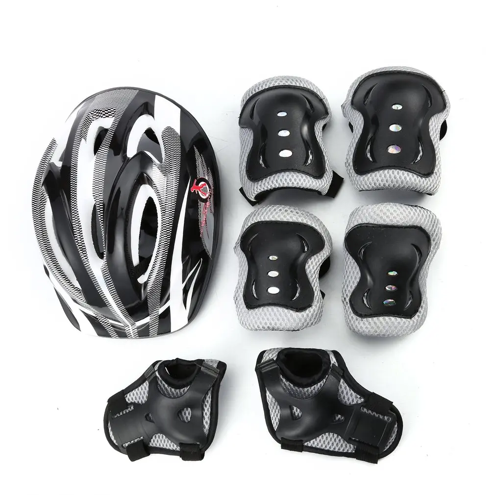 

7 шт./компл. детское Защитное снаряжение для роликовых коньков, Детские балансирующие локти для скейтбординга, автомобильные наколенники, з...