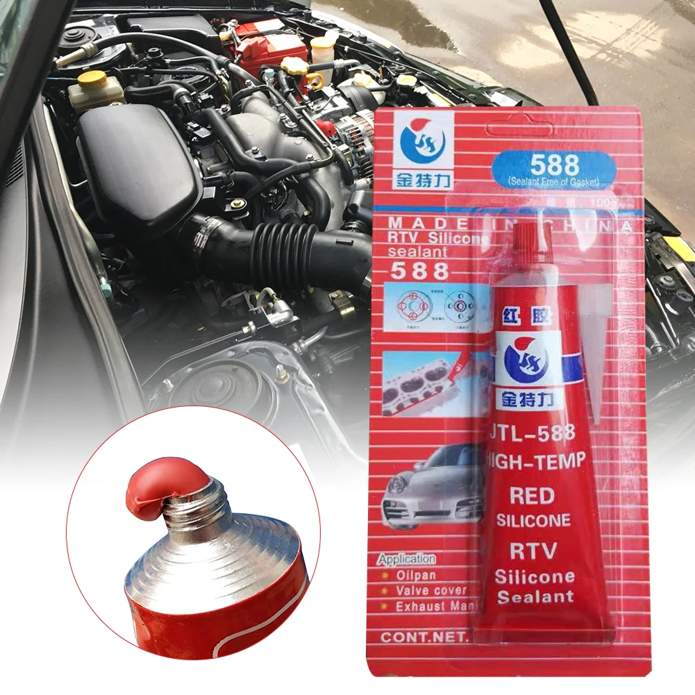 

100g Strong Adhesive Glue High Temperature Sealant RTV Red Fastening Glue For Car Motor Gap Seal Repair Tools Cleanup Original