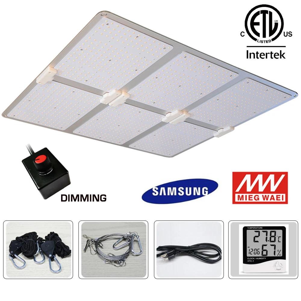 Dimmable LED Grow Light Panel Meanwell Drive Full Spectrum Samsung LM301B Plants Growth Lamp For Indoor Gardening Hydroponic Box