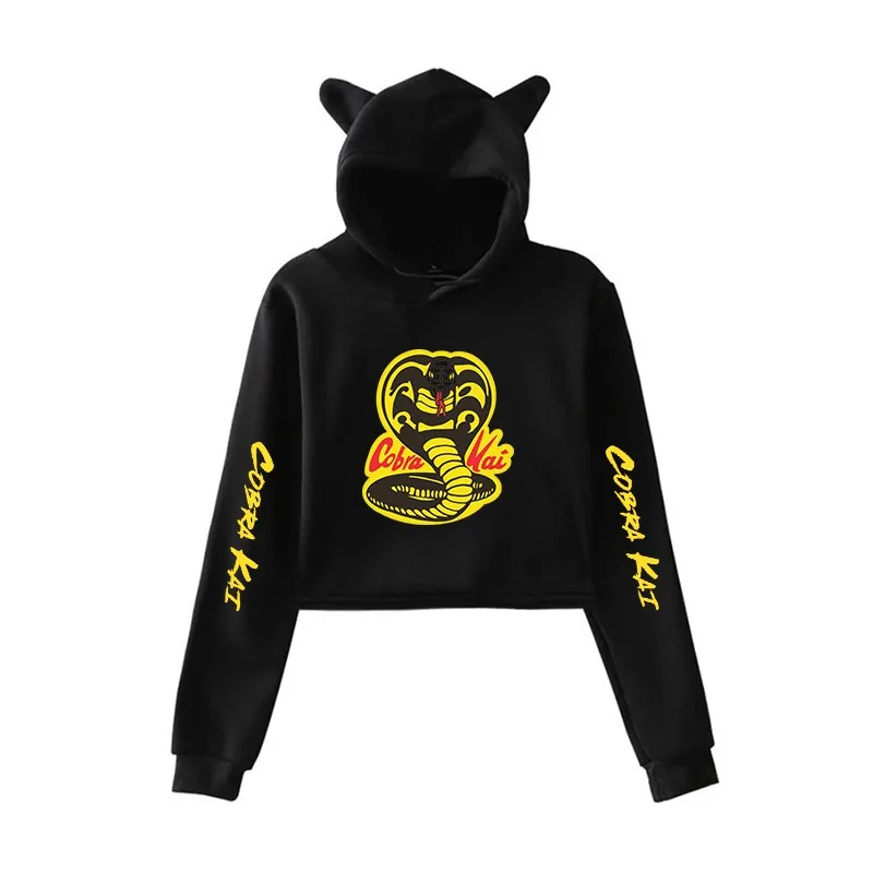 

Женские свободные свитшоты с принтом кобры, Зимние толстовки, пуловеры с длинным рукавом, Повседневная теплая толстовка, женские топы, одеж...