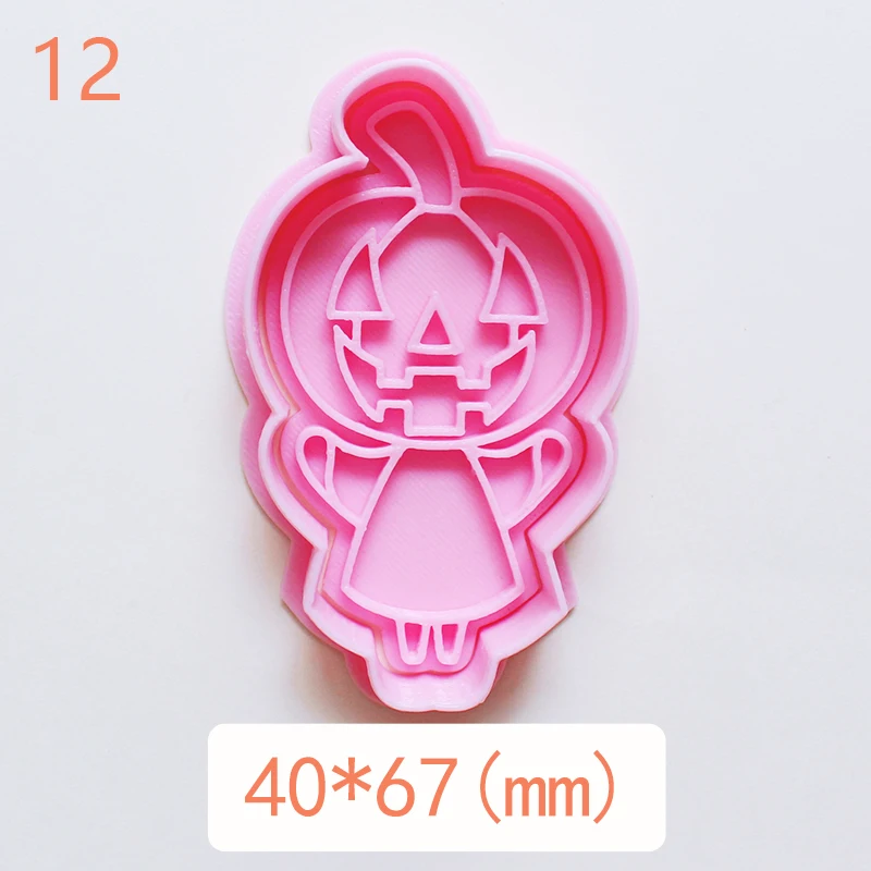 

Halloween Cookie Cutters Pumpkin Vampire Ghost DIY Cookie Stencil Cute 3d Press Bakeware Baking Accessories Cake Kitchen Tools