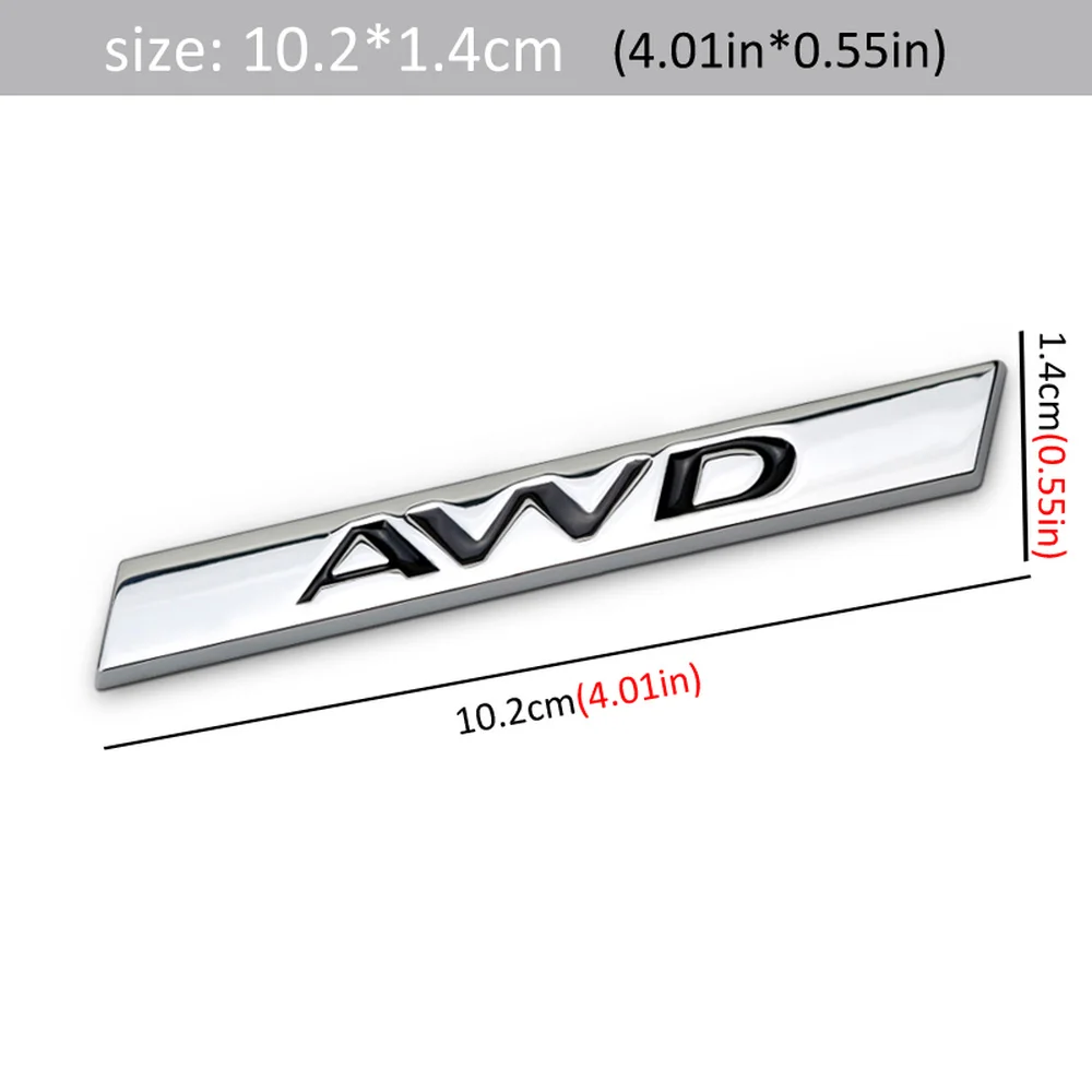 DSYCAR 1 шт. 3D металлический R S AWD автомобильный боковой брызговик задний багажник