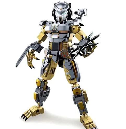 

New Disney ALIEN VS PREDATOR Prometheus Robot Star Space Wars Robot Figures Model Building Blocks Bricks Toy Kid Gift