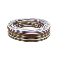 2 roll 100m 6pin UL2468 Electric Cable 22 AWG Wire LED Strip Tinned Copper Led Strip Connector Cable Wire Cord DIY Line