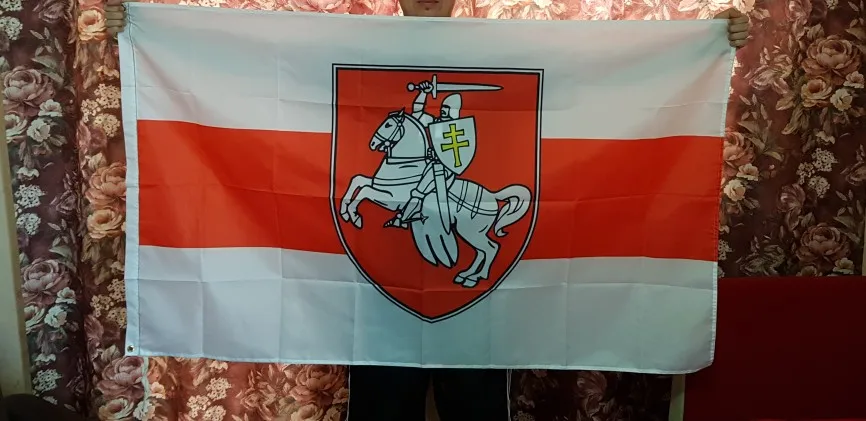 Флаг белого рыцаря пагонии, 150x90 см, 60x90 см, флаг белого рыцаря пагонии, 150x90 см, 60x90 см