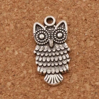 big owl luchy bird charm beads 25 3x12 5mm 35pcs zinc alloy pendants spacer jewelry diy l1597