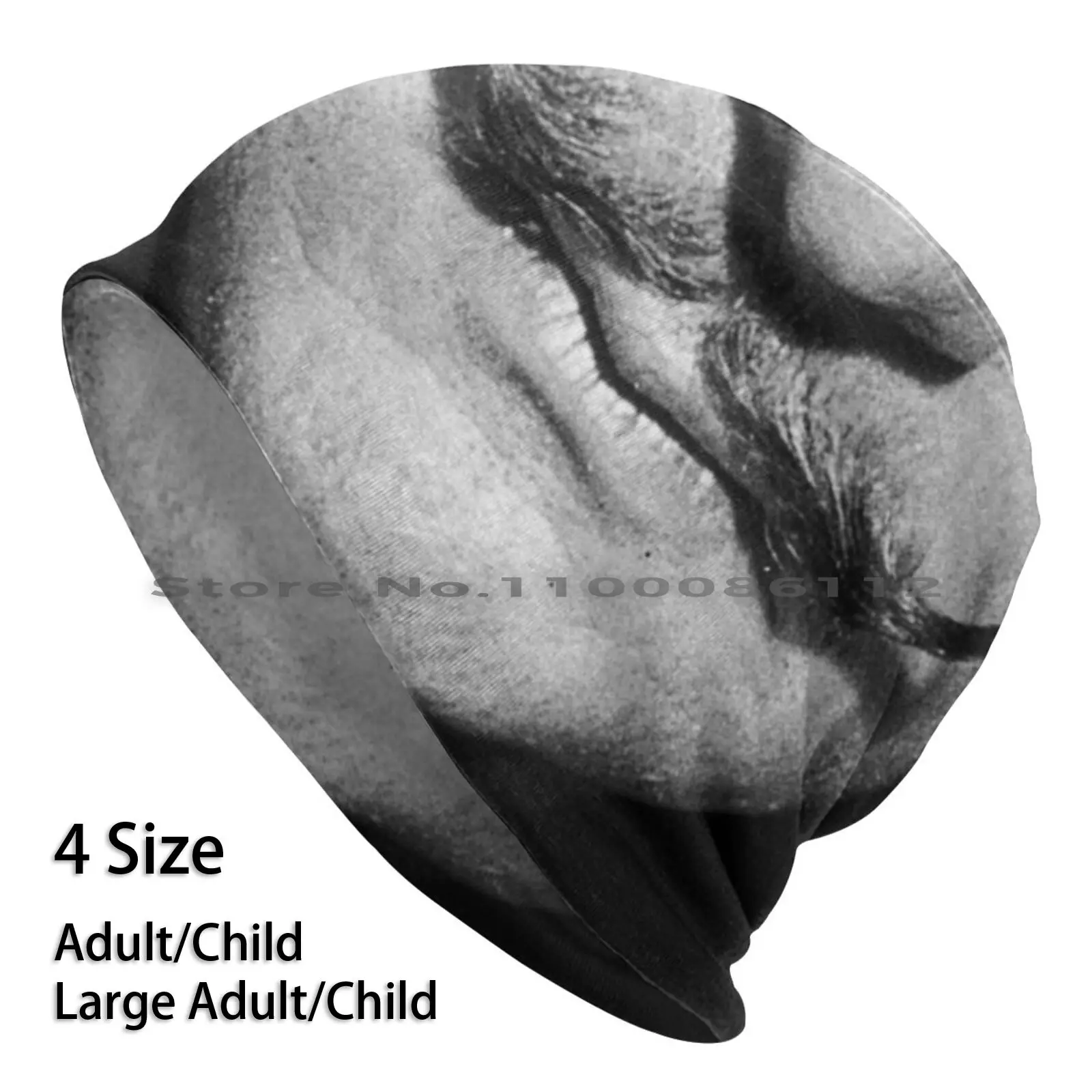 Обложка для лица с изображением Сальвадора Дали и усов вязаная шапка Сальвадор