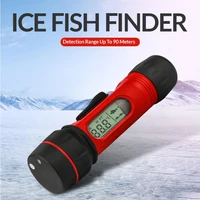 hot sale ice fishing echo sounder fish finder wireless echo sounder 0 8 90m depth digital handle transducer sensor sonar fishfin