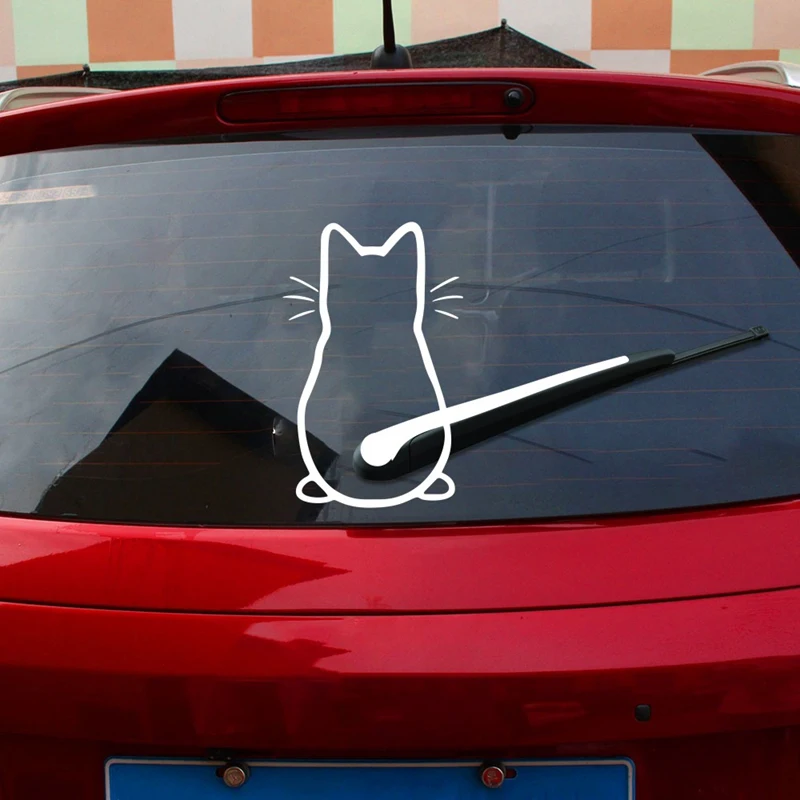 Car Stickers Cat Pattern Decals Rear Windshield Vinyl Film Universal Accessories | Автомобили и мотоциклы
