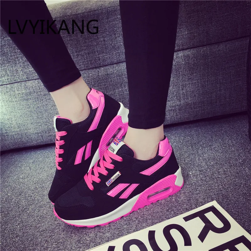 

Ladies Cushion Vulcanized Casual Shoes Fashion Breathable Basketball Sneakers 2021 New Casual Sneakers Platform Sneakers