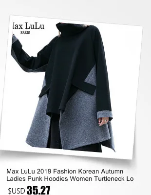 Max LuLu, весенние корейские дизайнерские толстовки с капюшоном в стиле панк для девочек, Женская Длинная толстовка, Harajuku, спортивный костюм для девушек, Moletom, большие размеры