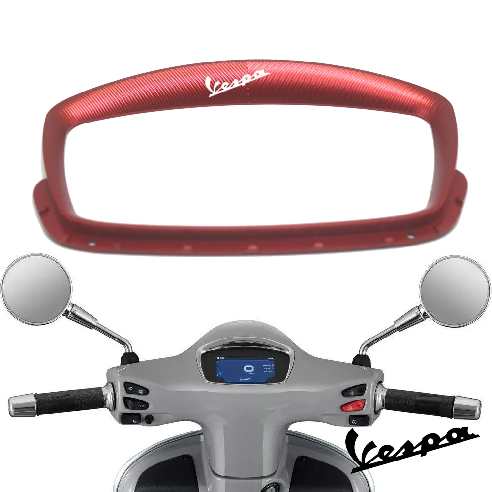 

Motorcycle CNC Aluminum Instrument Protector Frame Cover Sunshade Meter Sunshield Bracket for VESPA GTS 300 HPE
