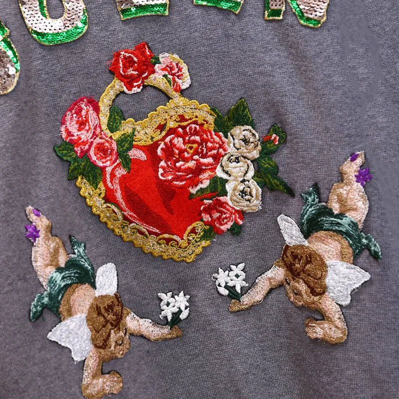 Женский свободный свитер с круглым вырезом Модный корейский shein B-069 весна-осень