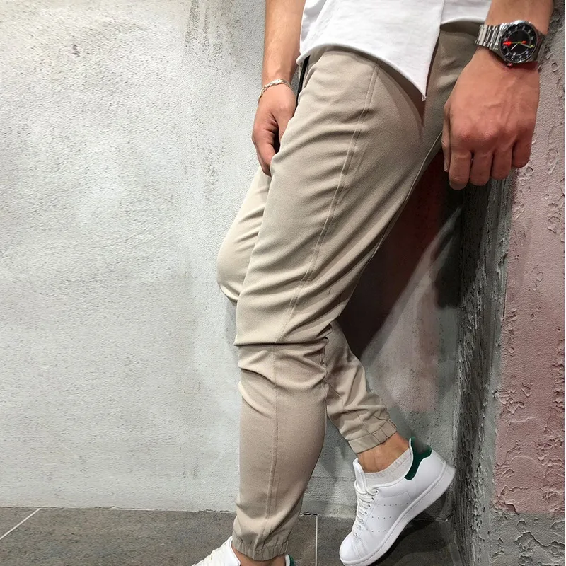 CYSINCOS 2020 модные однотонные брюки карго в стиле хип хоп мужские для фитнеса