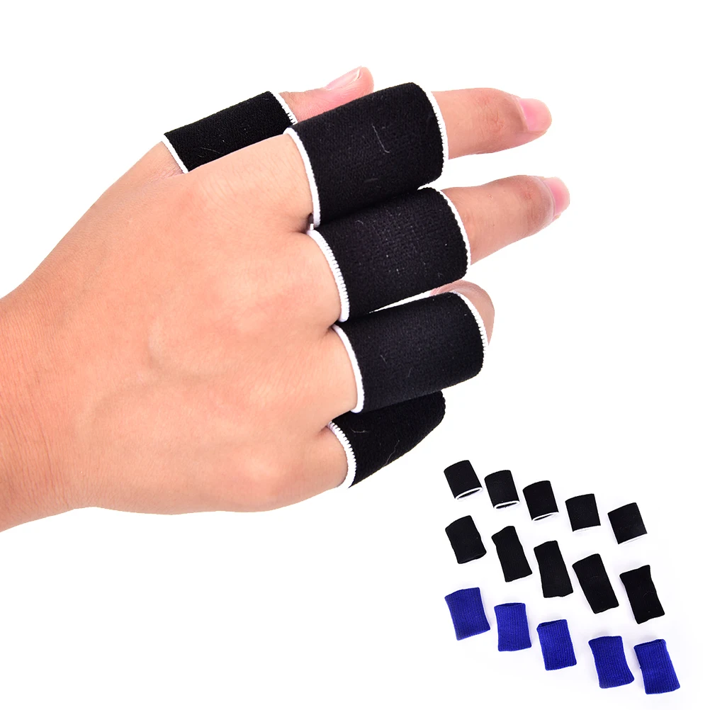 

10Pcs Protective Safety Gear Finger Guard Bands Bandage Support Wraps Arthritis Aid Straight Finger Stall Sleeve Protector