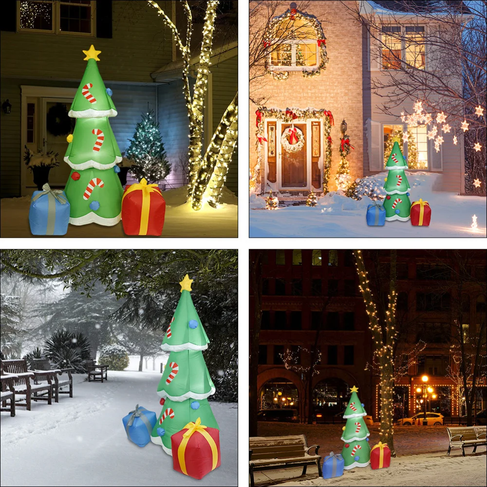 

1 Pc 1.8M Christmas Tree Decor Inflatable Model Yard Decor with Plug