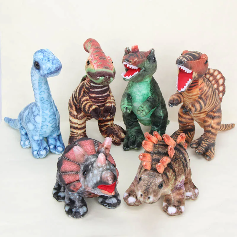 Имитация Динозавра плюшевые игрушки мягкие подушки трицератопс стегозавр