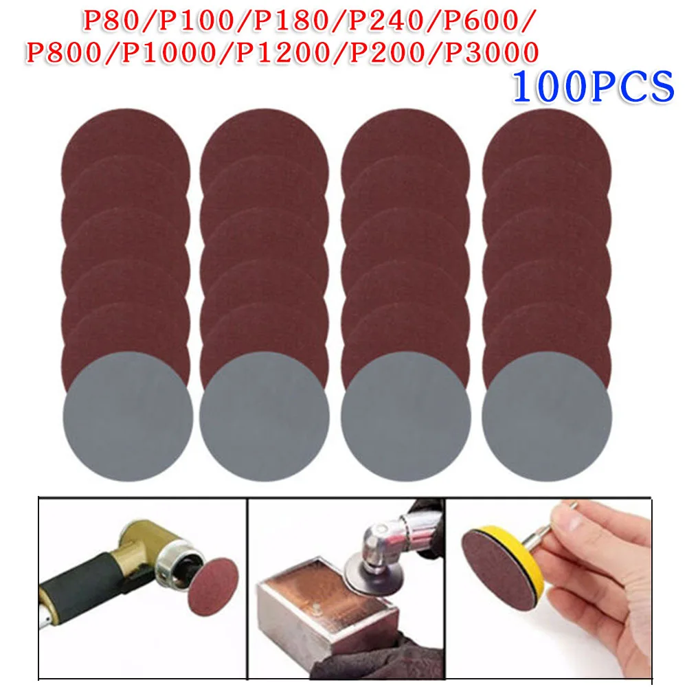 

Grinding Sanding Discs 100pcs 3inch Hook & Loop Sander Wheel 80-3000 Grit