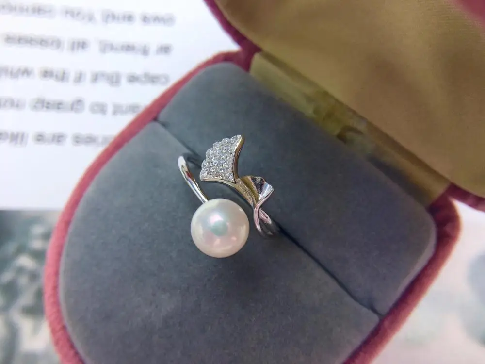 

Новое Стильное регулируемое кольцо из стерлингового серебра 925 пробы, установочные детали для перламутровых кораллов, Нефритовый кристалл, 5 шт./лот