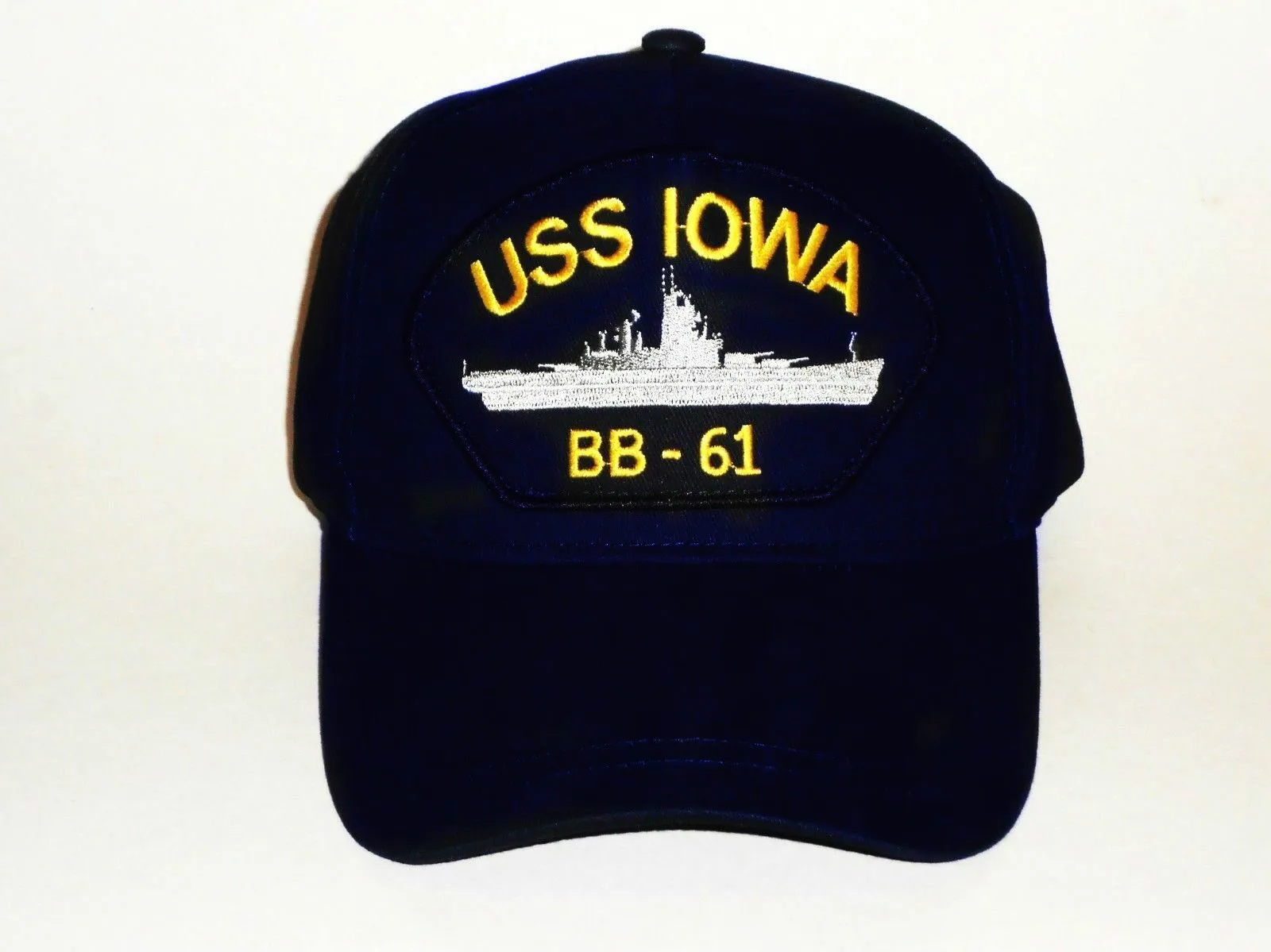 Напечатанный USS IOWA BB 61 морской военный корабль США бейсбольная кепка бейсболка