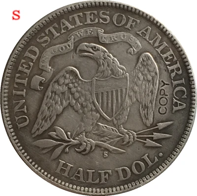 

USA 1873 P,CC,S SEATED LIBERTY HALF DOLLAR COPY COINS